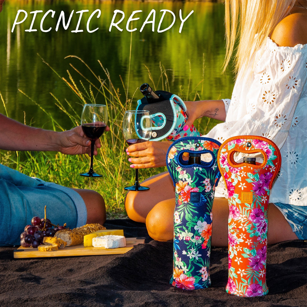 Neoprene Insulated Wine Bottle Holder Carrier