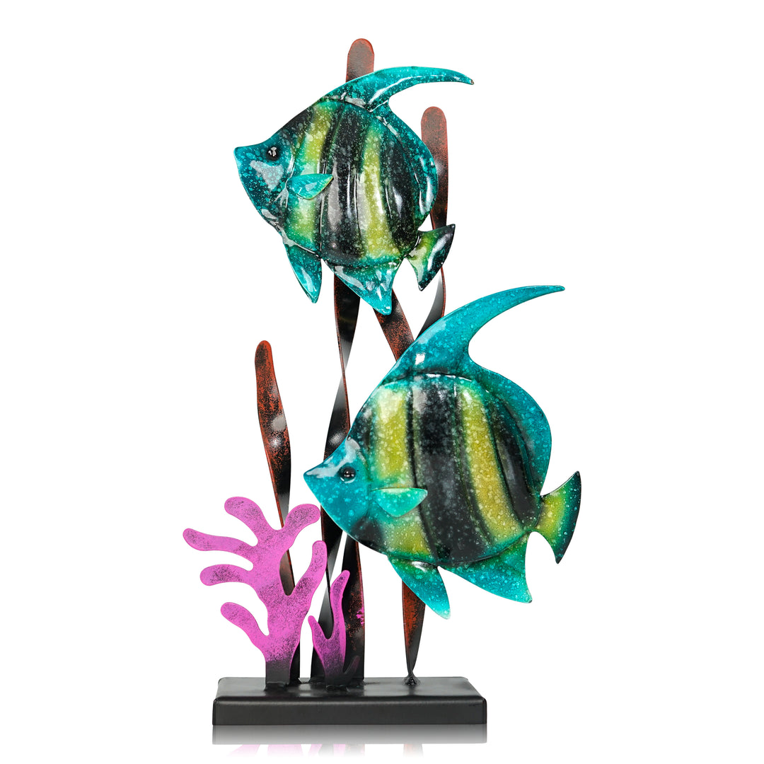 Metal Art Freestanding Home Décor (Coral Fish)
