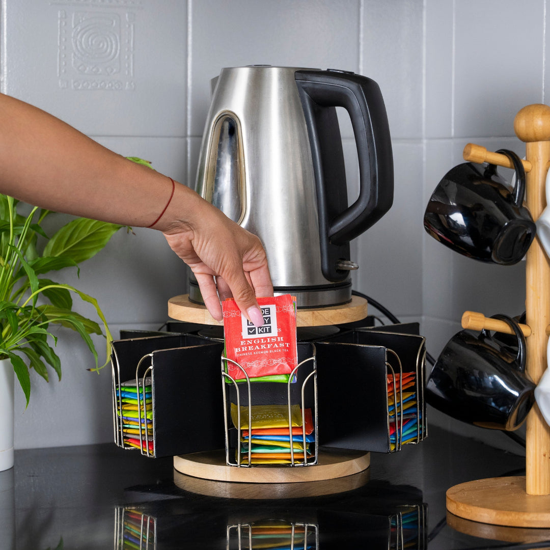 Elevate Your Tea Ritual: The Must-Have Spinning Tea Organizer for Every Kitchen
