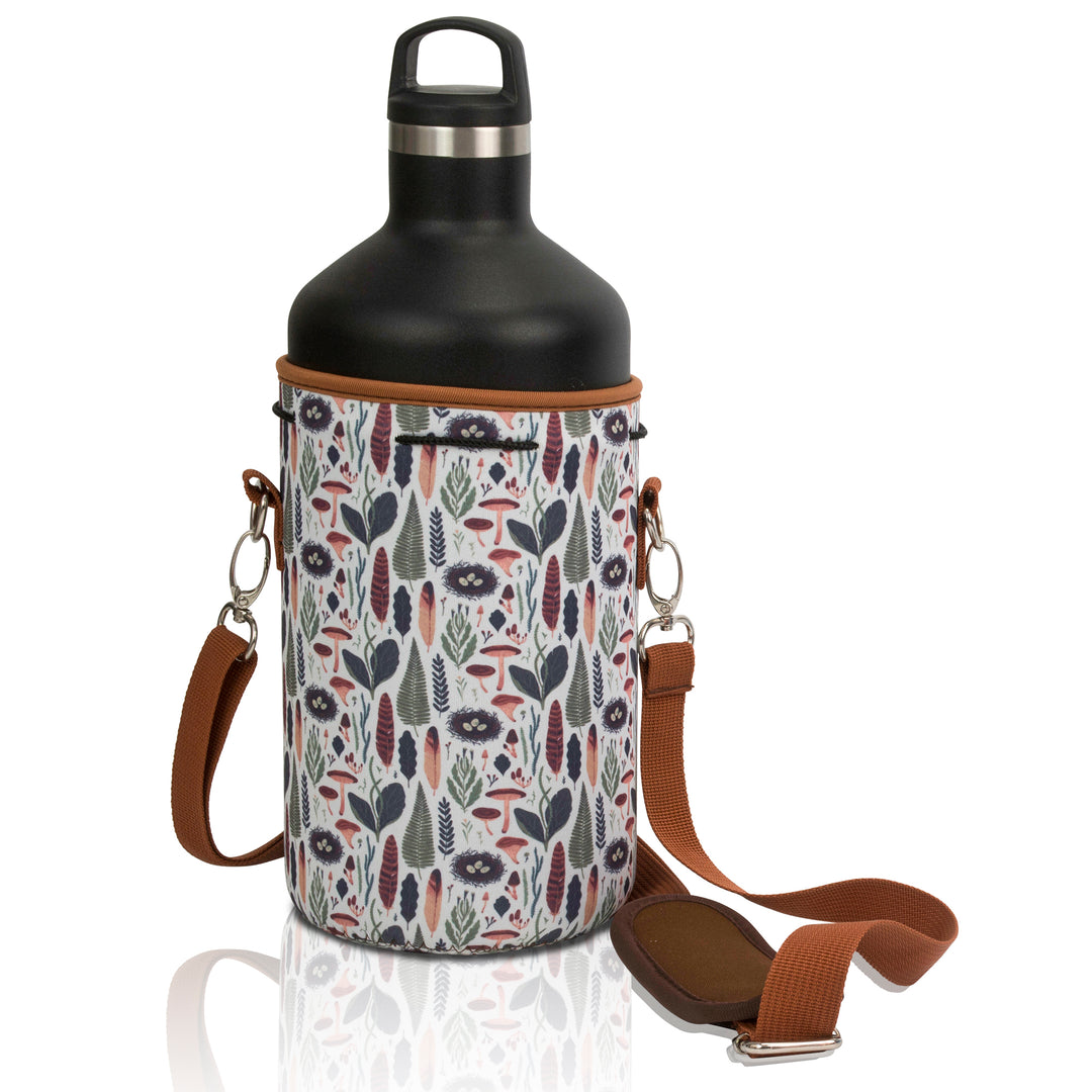 Made Easy Kit Neoprene Water Bottle Carrier Holder with Adjustable Shoulder Strap for Insulating & Carrying Water Container Canteen Flask Available in 5 Sizes