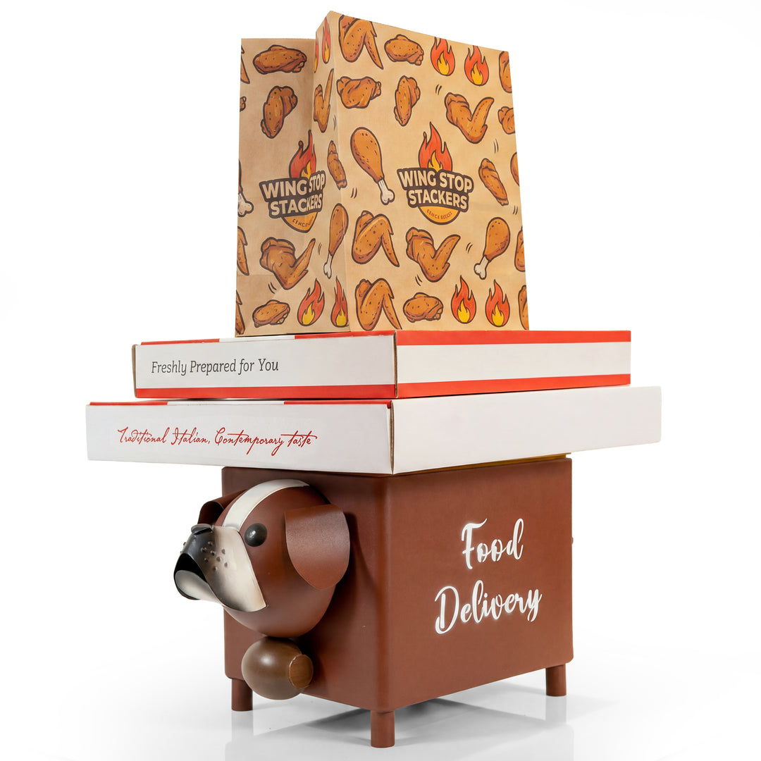 Made Easy Kit Food Delivery Outdoor Functional Décor Metal and Wood Box for Designated Food Order Reception Location