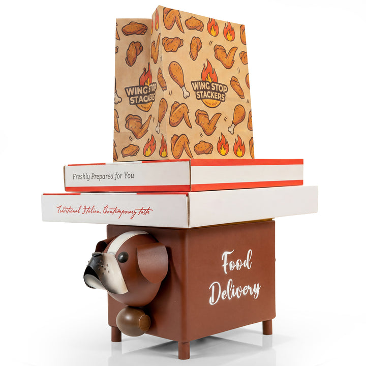 Made Easy Kit Food Delivery Outdoor Functional Décor Metal and Wood Box for Designated Food Order Reception Location