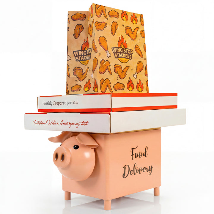 Made Easy Kit Food Delivery Outdoor Functional Décor Metal and Wood Box for Designated Food Order Reception Location
