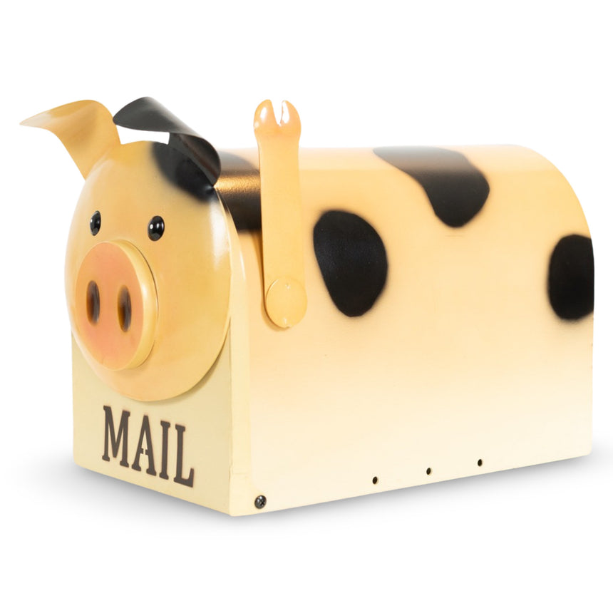 Made Easy Kit Metal Mailbox Animal Design with Mounting Bracket
