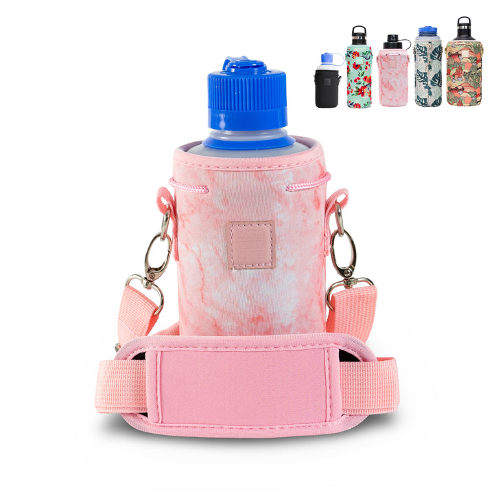 Made Easy Kit Neoprene Water Bottle Carrier Holder with Adjustable Shoulder Strap for Insulating & Carrying Water Container Canteen Flask Available in 5 Sizes