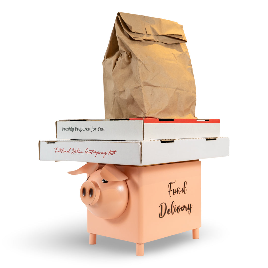 Made Easy Kit Food Delivery Outdoor Functional Décor Metal and Wood Box for Designated Food Order Reception Location