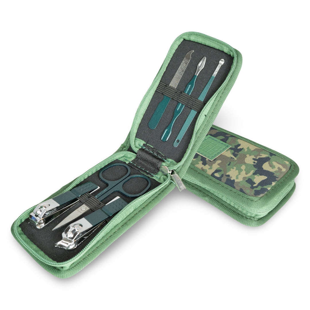 Made Easy Kit Nail Clipper Set – 7-Piece Portable Manicure & Grooming Kit with Stainless Steel Tools in Neoprene Case – Stay Organized, Purse-Friendly, Travel Essential for Women & Men