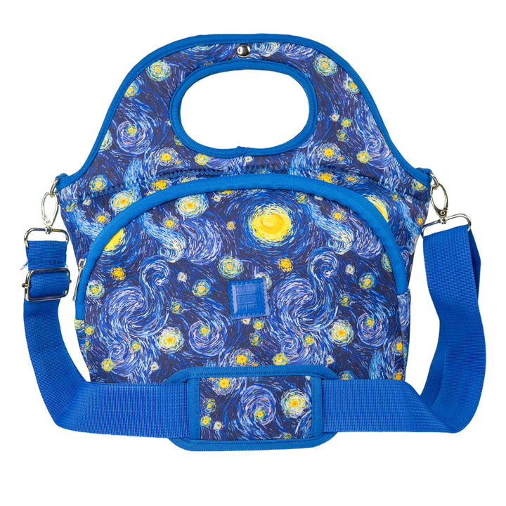Made Easy Kit Large Insulated Lunch Tote Carrier for Women Men with Front Zipper Pocket, Soft Lightweight, Travel Ready with Padded Shoulder Strap and Magnetic Clasp Handle