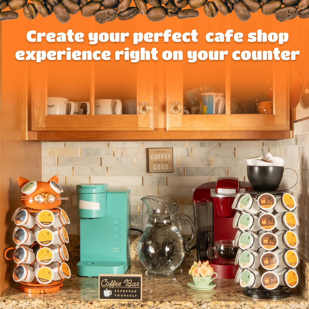 Carousel Keurig Coffee Pod Holder – “Cat”