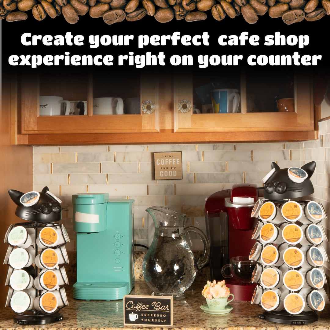 Carousel Keurig Coffee Pod Holder – “Cat”