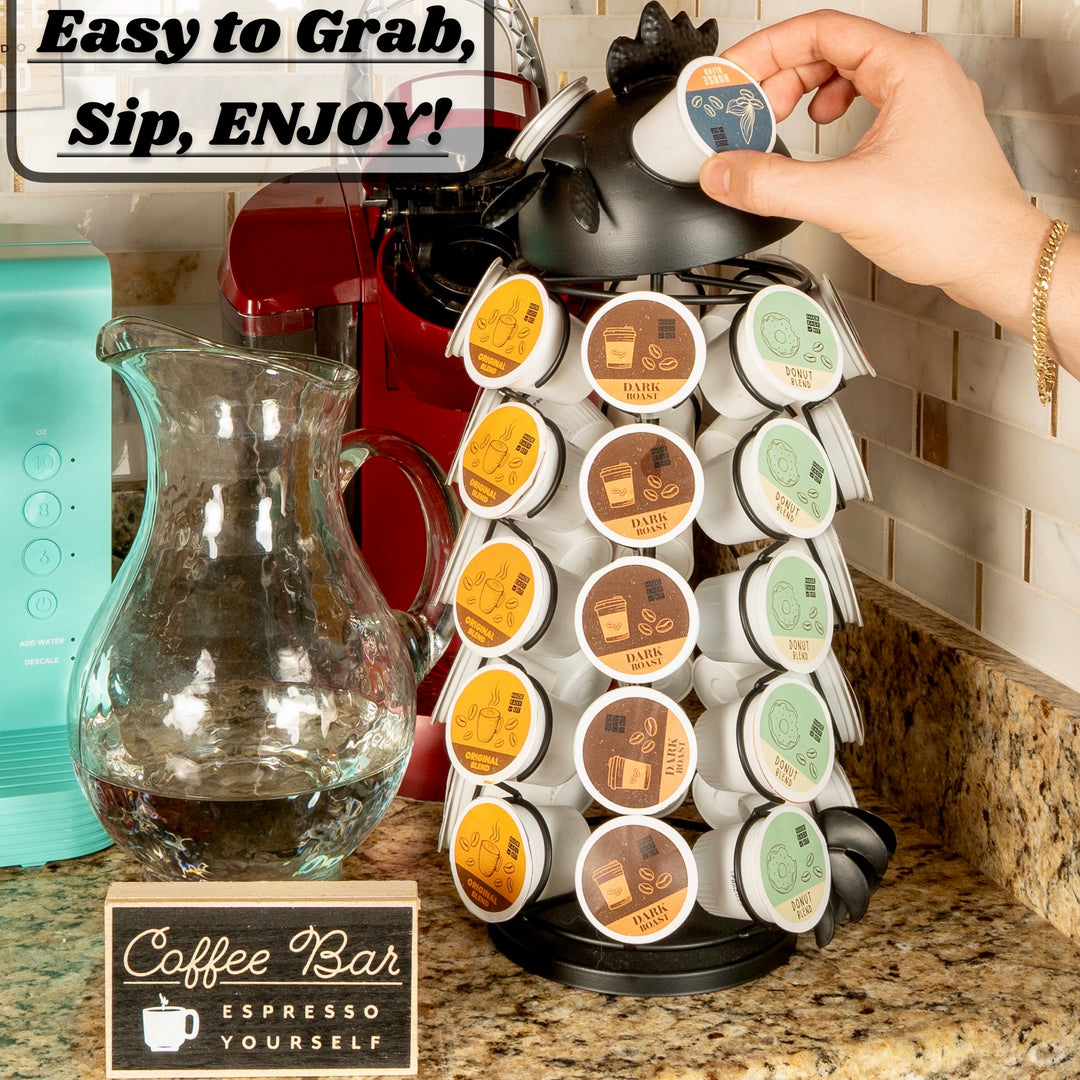 Carousel Keurig Coffee Pod Holder – “Rooster”