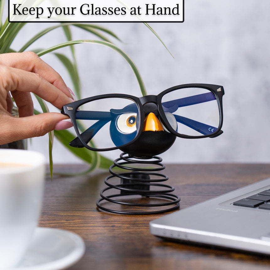 Made Easy Kit Owl Design Eyeglasses Holder Stand - Bobble Rack for Sunglasses and Specs - Fun Decorative Eyewear Spectacle Display