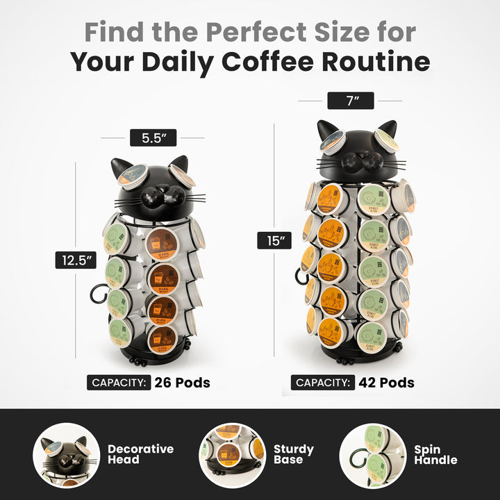 Carousel Keurig Coffee Pod Holder – “Cat”