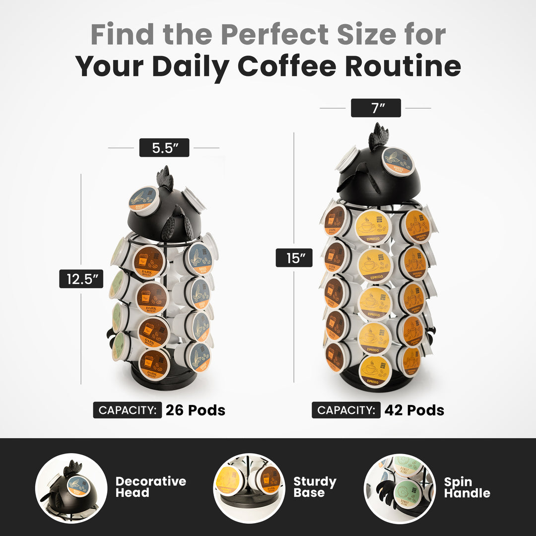 Carousel Keurig Coffee Pod Holder – “Rooster”