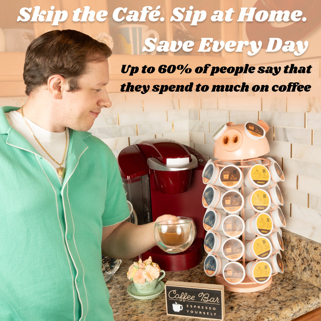 Carousel Keurig Coffee Pod Holder – “Pig”