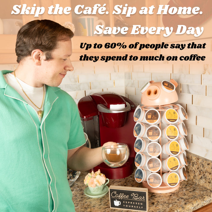 Carousel Keurig Coffee Pod Holder – “Pig”