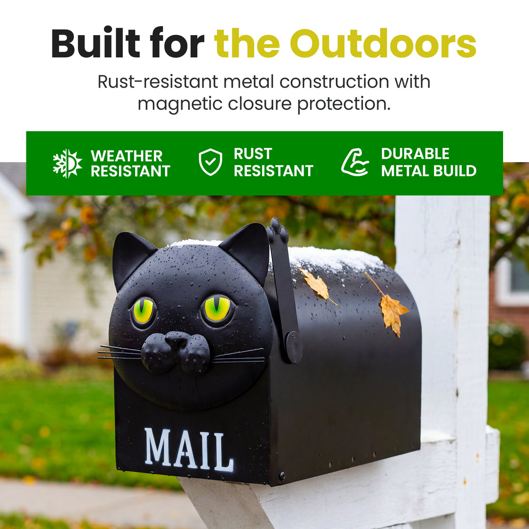 Made Easy Kit Metal Mailbox Animal Design with Mounting Bracket