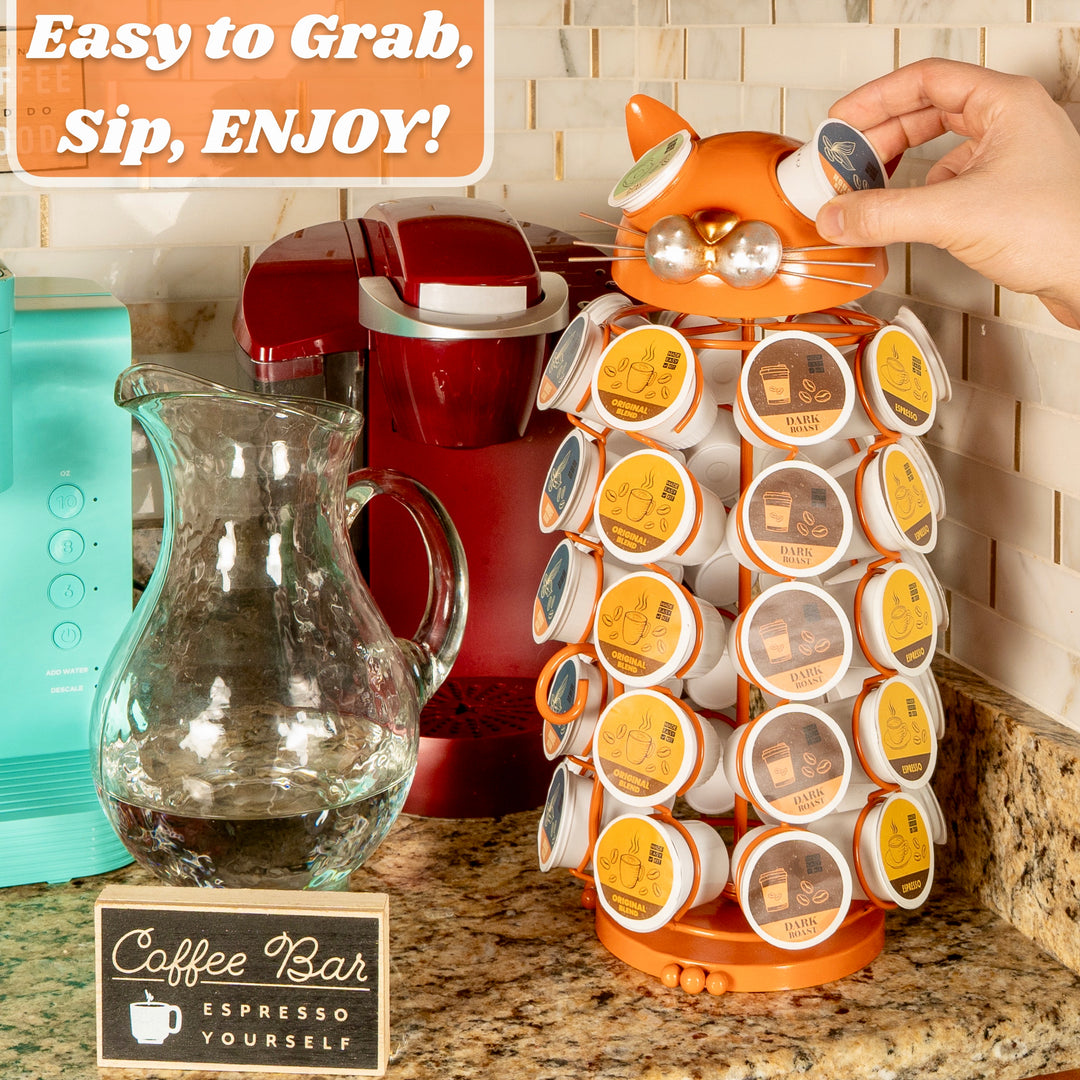 Carousel Keurig Coffee Pod Holder – “Cat”