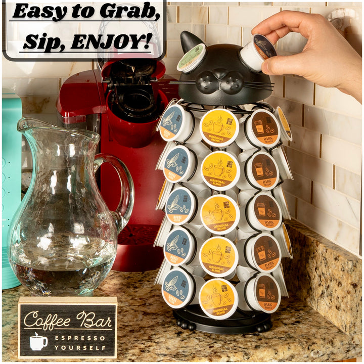 Carousel Keurig Coffee Pod Holder – “Cat”