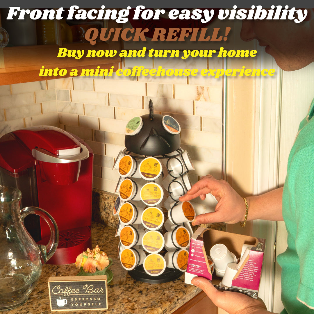 Carousel Keurig Coffee Pod Holder – “Rooster”