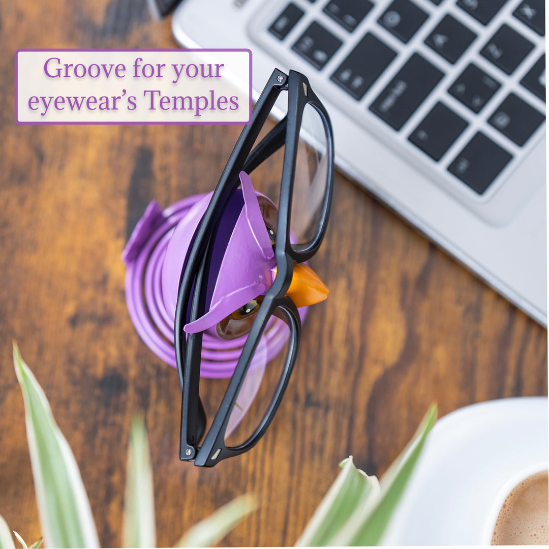 Made Easy Kit Owl Design Eyeglasses Holder Stand - Bobble Rack for Sunglasses and Specs - Fun Decorative Eyewear Spectacle Display