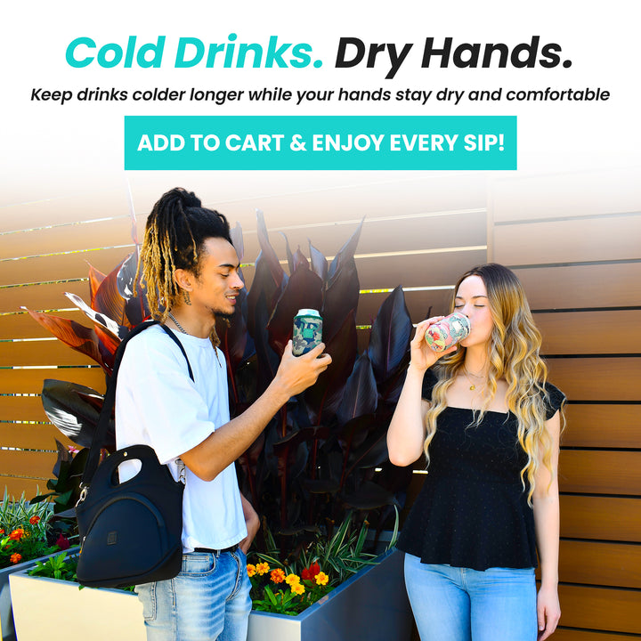 Made Easy Kit Neoprene Can Cooler Cover & Holder – Extra Thick 5mm Insulated Koozie for 12oz Cans | No Sweat, No Mess, Maximum Chill