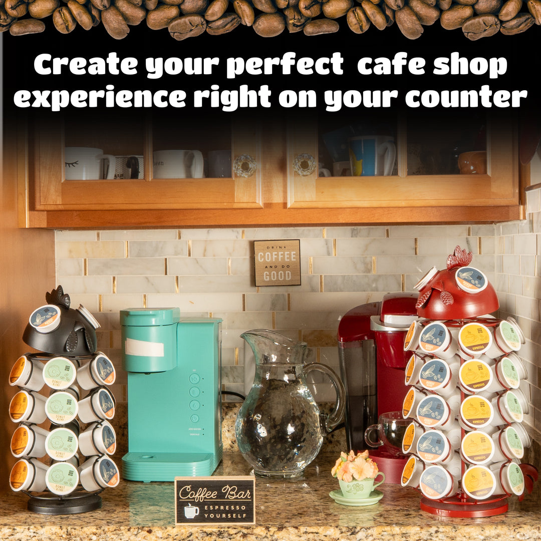 Carousel Keurig Coffee Pod Holder – “Rooster”