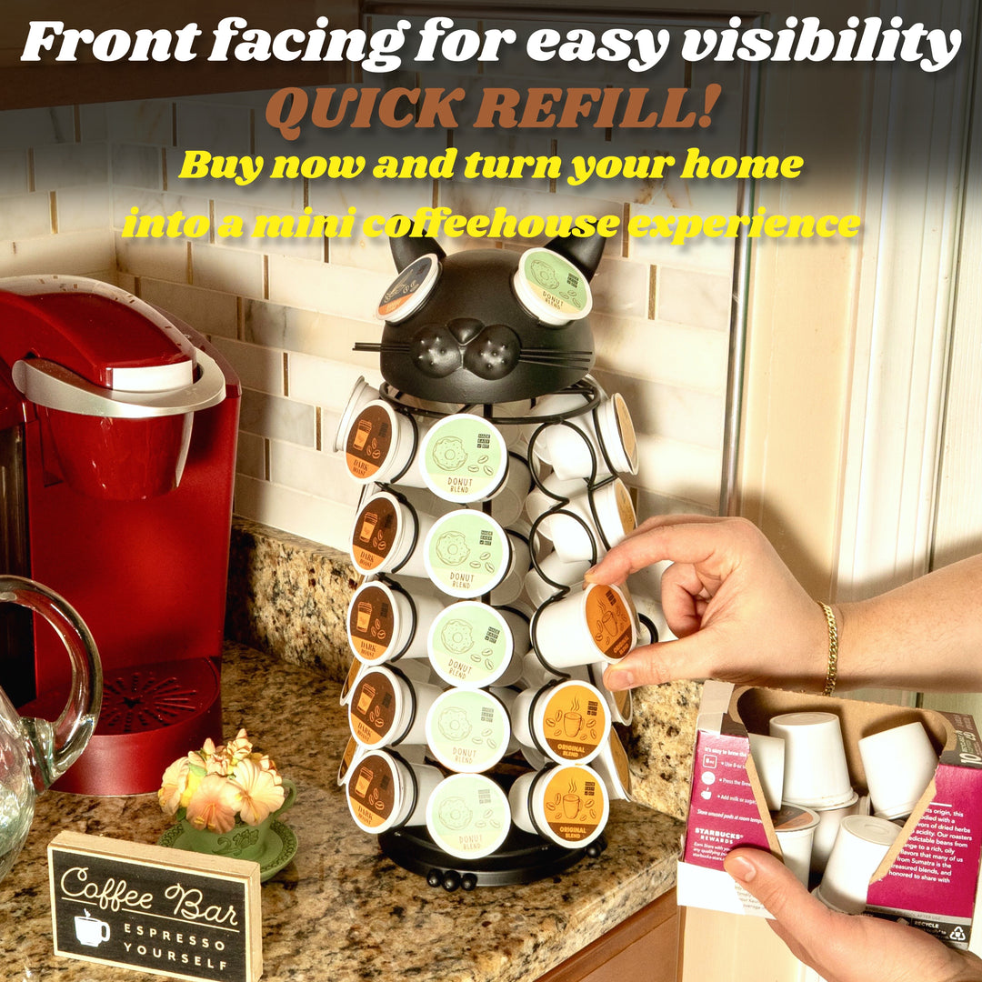 Carousel Keurig Coffee Pod Holder – “Cat”