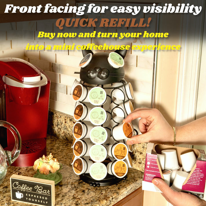Carousel Keurig Coffee Pod Holder – “Cat”