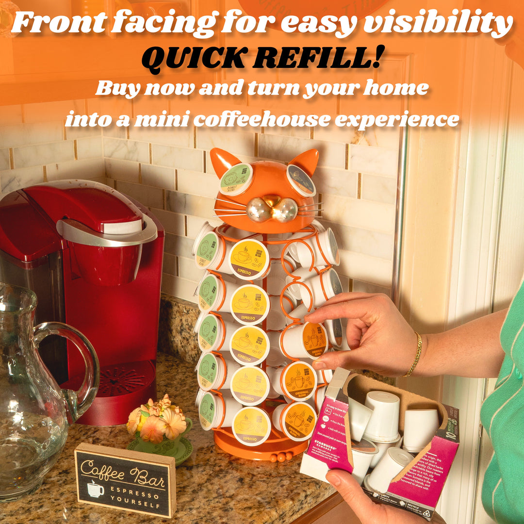 Carousel Keurig Coffee Pod Holder – “Cat”
