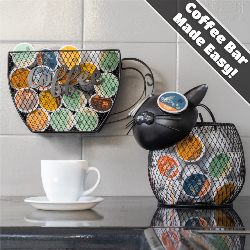 Mug Holder Tree Coffee Cup Holder for Countertop Coffee Mug Display Stand  Bla
