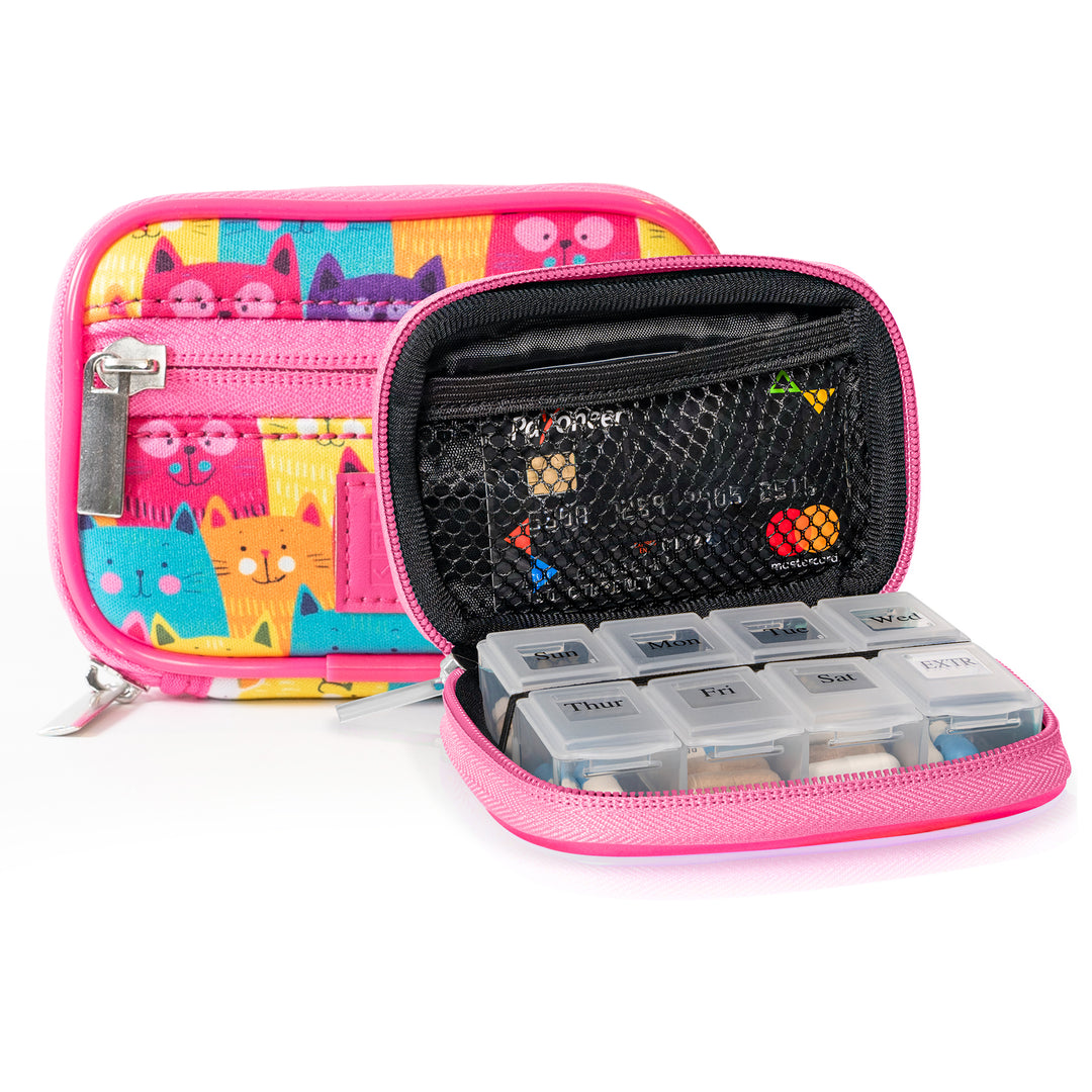 Made Easy Kit Pill Case - Weekly Medicine Organizer with Removable Seven-Day Vitamin & Supplement Box