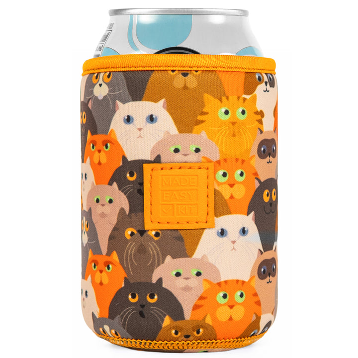 Made Easy Kit Neoprene Can Cooler Cover & Holder – Extra Thick 5mm Insulated Koozie for 12oz Cans | No Sweat, No Mess, Maximum Chill