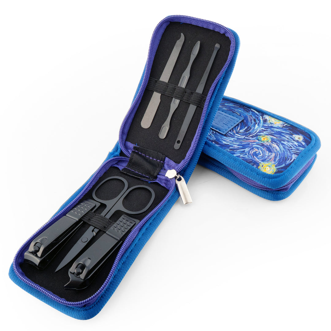 Made Easy Kit Nail Clipper Set – 7-Piece Portable Manicure & Grooming Kit with Stainless Steel Tools in Neoprene Case – Stay Organized, Purse-Friendly, Travel Essential for Women & Men