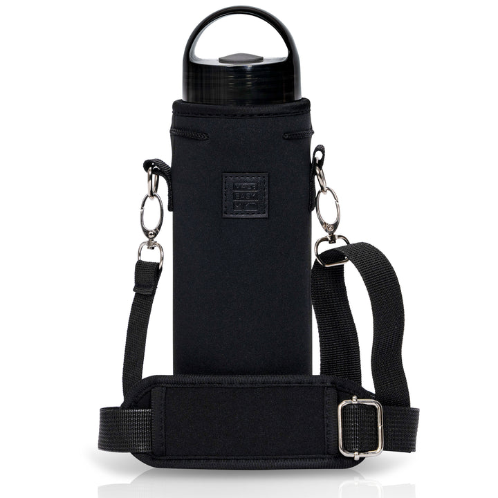 Made Easy Kit Neoprene Water Bottle Carrier Holder with Adjustable Shoulder Strap for Insulating & Carrying Water Container Canteen Flask Available in 5 Sizes