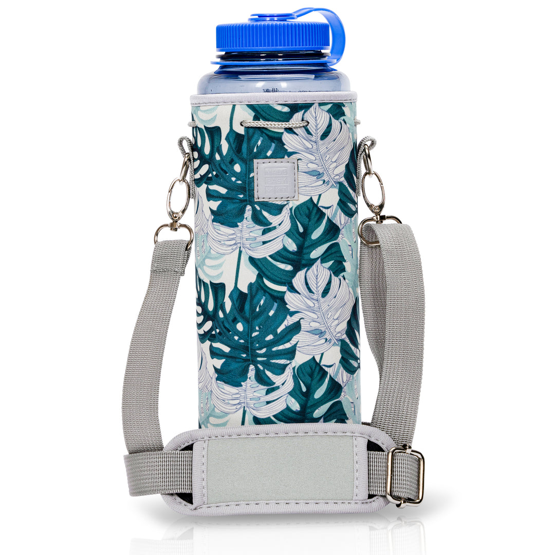 Made Easy Kit Neoprene Water Bottle Carrier Holder with Adjustable Shoulder Strap for Insulating & Carrying Water Container Canteen Flask Available in 5 Sizes