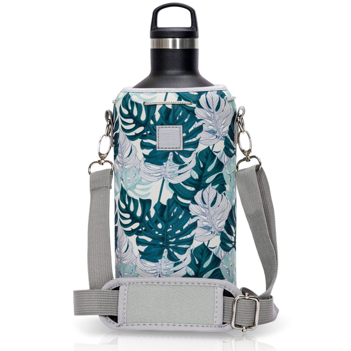 Made Easy Kit Neoprene Water Bottle Carrier Holder with Adjustable Shoulder Strap for Insulating & Carrying Water Container Canteen Flask Available in 5 Sizes