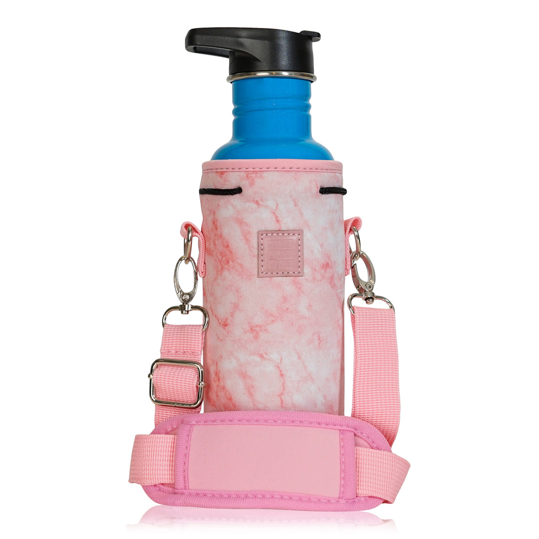 Made Easy Kit Neoprene Water Bottle Carrier Holder with Adjustable Shoulder Strap for Insulating & Carrying Water Container Canteen Flask Available in 5 Sizes