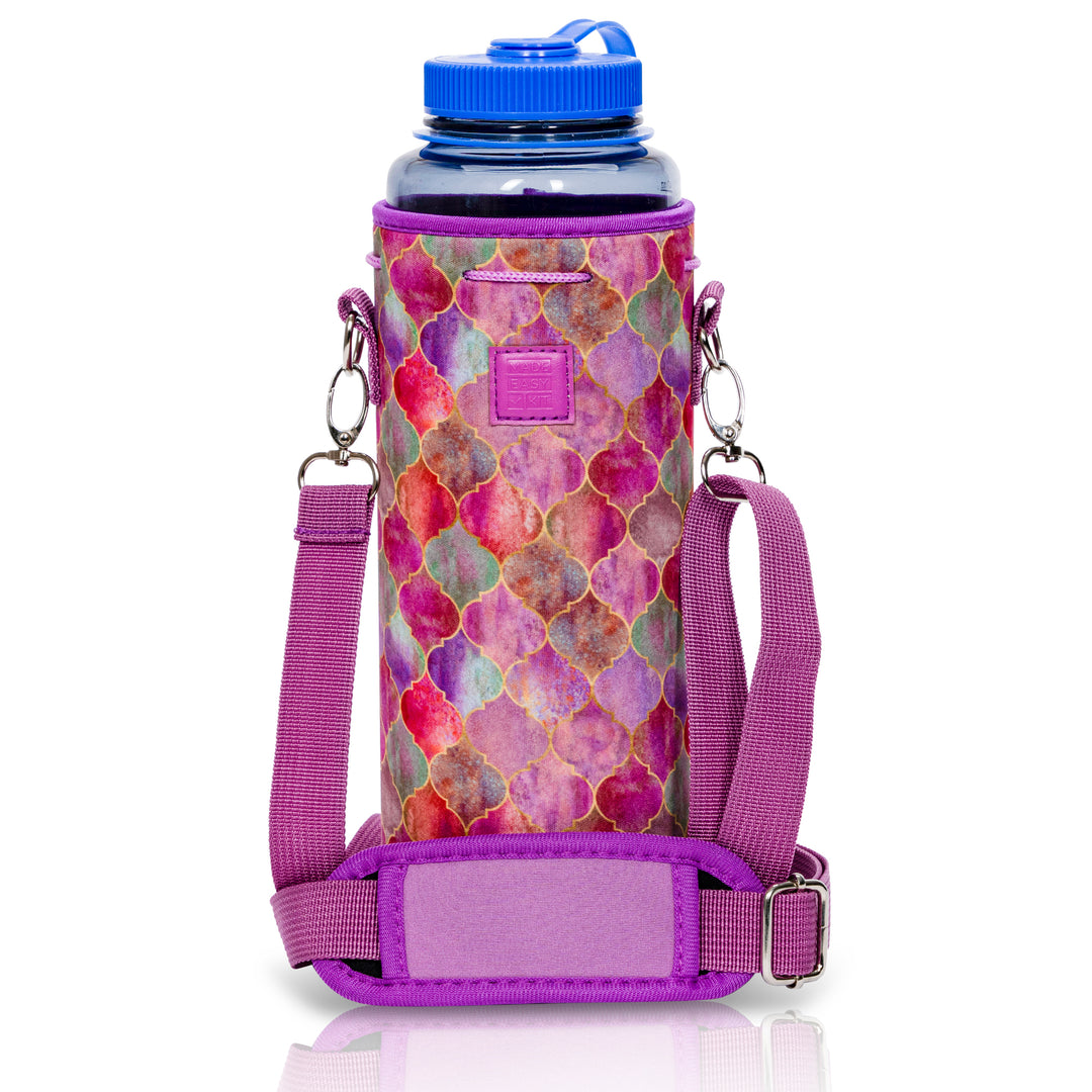 Made Easy Kit Neoprene Water Bottle Carrier Holder with Adjustable Shoulder Strap for Insulating & Carrying Water Container Canteen Flask Available in 5 Sizes
