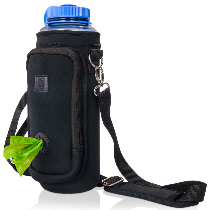 (V2 Model) Water Carrier with (DOG) Pocket and Optional Portable Collapsible Pet Bowl