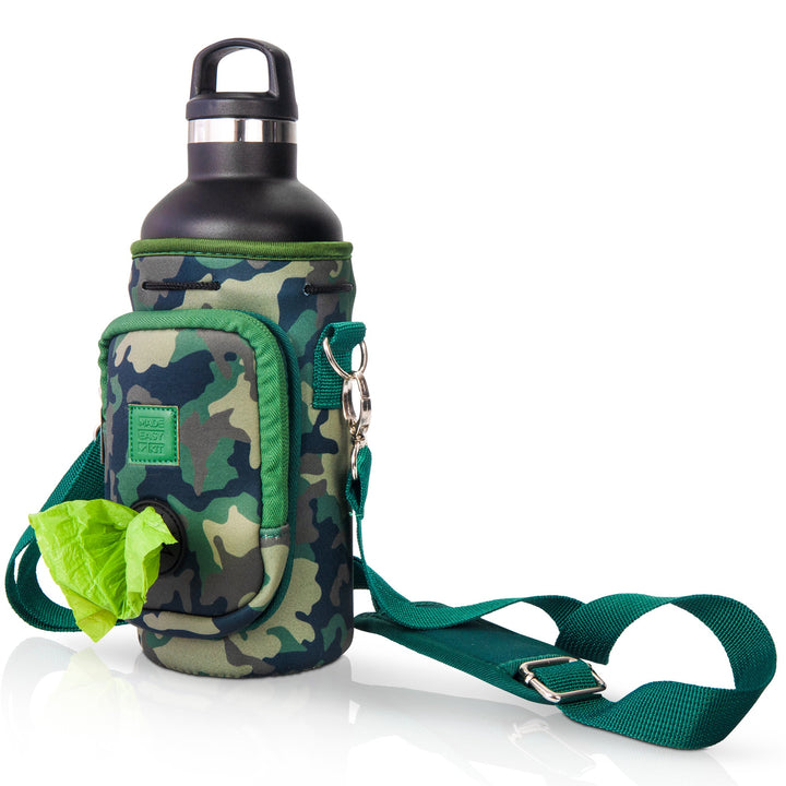 (V2 Model) Water Carrier with (DOG) Pocket and Optional Portable Collapsible Pet Bowl