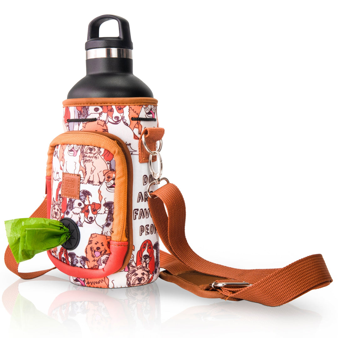 (V2 Model) Water Carrier with (DOG) Pocket and Optional Portable Collapsible Pet Bowl
