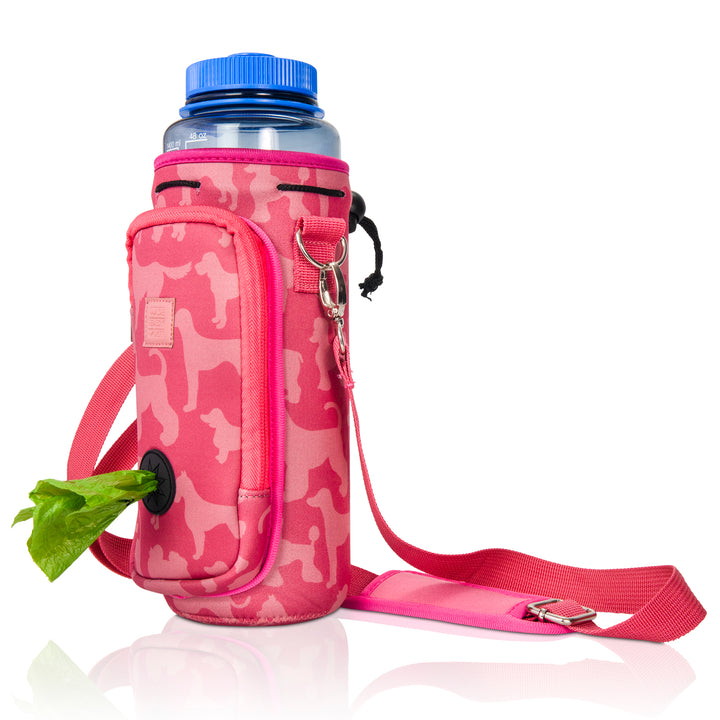 (V2 Model) Water Carrier with (DOG) Pocket and Optional Portable Collapsible Pet Bowl