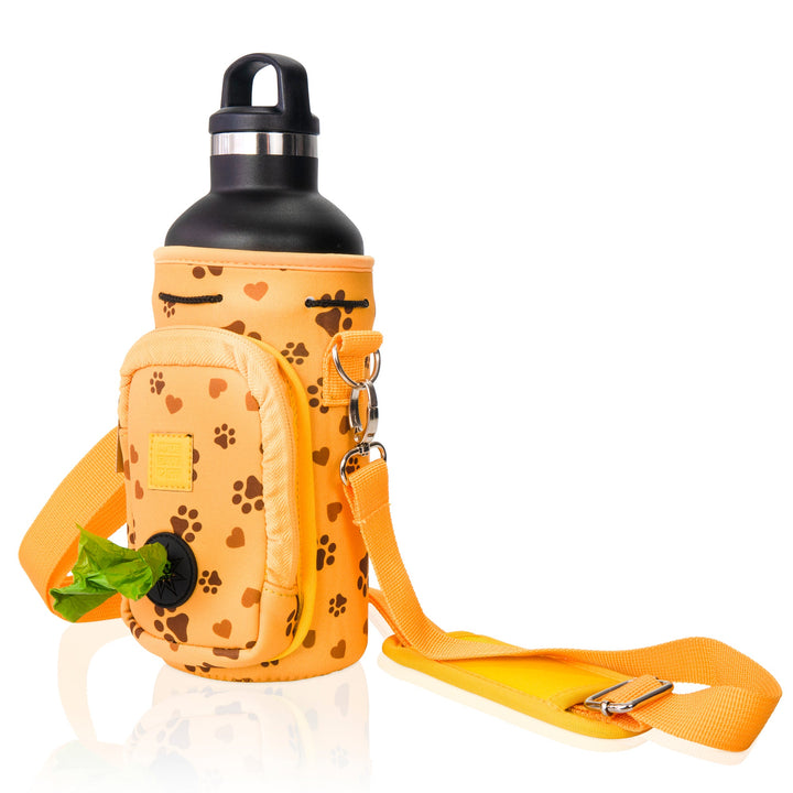 (V2 Model) Water Carrier with (DOG) Pocket and Optional Portable Collapsible Pet Bowl