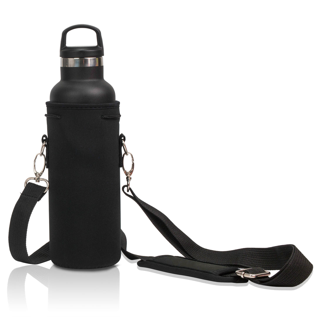 Made Easy Kit Water Bottle Carrier Neoprene Holder with Adjustable Padded Shoulder Strap