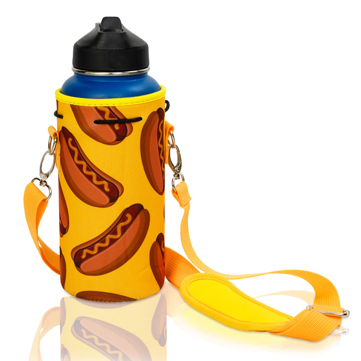 Made Easy Kit Water Bottle Carrier Neoprene Holder with Adjustable Padded Shoulder Strap
