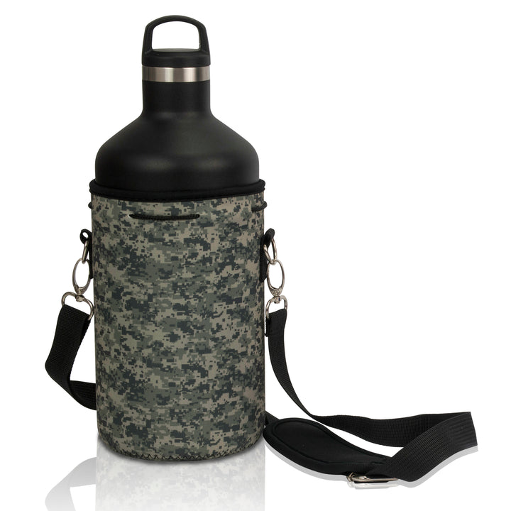 Made Easy Kit Water Bottle Carrier Neoprene Holder with Adjustable Padded Shoulder Strap