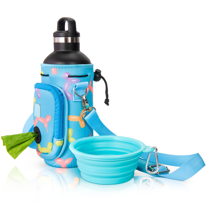 (V2 Model) Water Carrier with (DOG) Pocket and Optional Portable Collapsible Pet Bowl