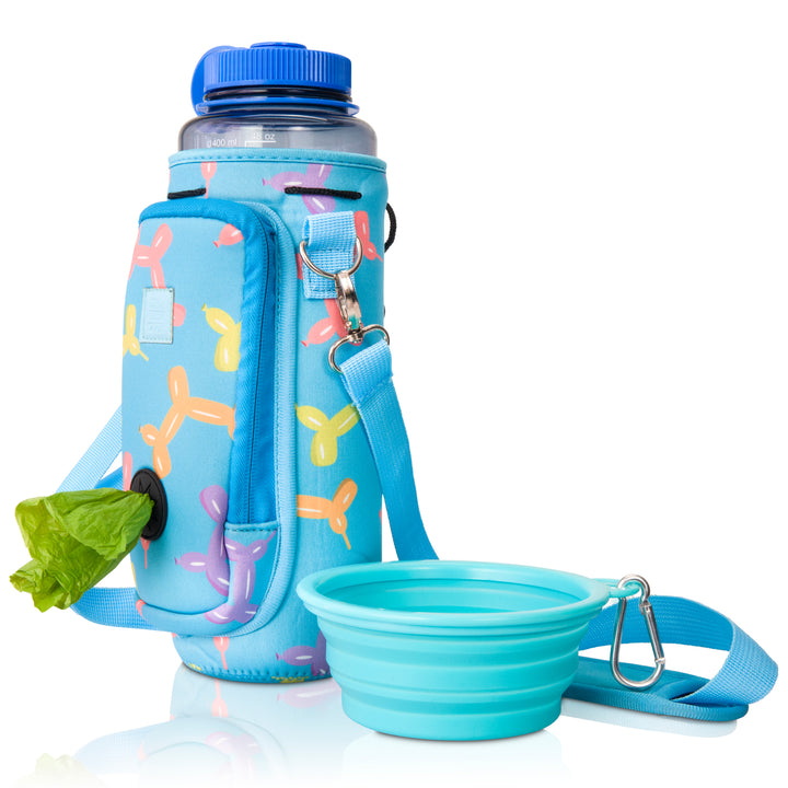 (V2 Model) Water Carrier with (DOG) Pocket and Optional Portable Collapsible Pet Bowl