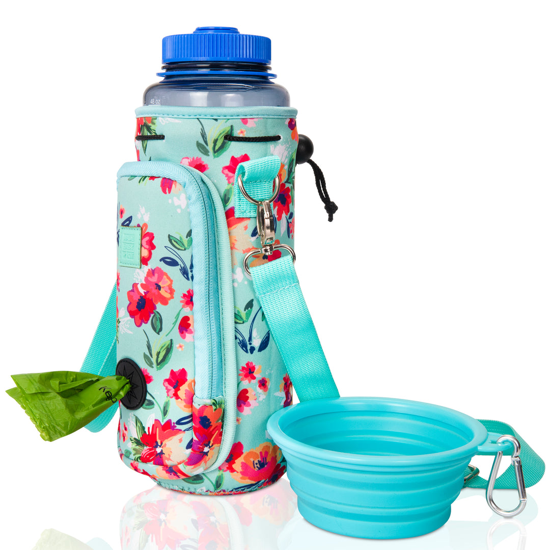 (V2 Model) Water Carrier with (DOG) Pocket and Optional Portable Collapsible Pet Bowl